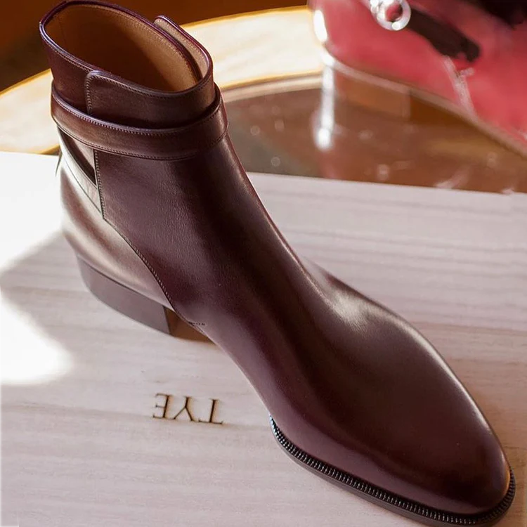 Pointed Toe Anckle Boots for Men