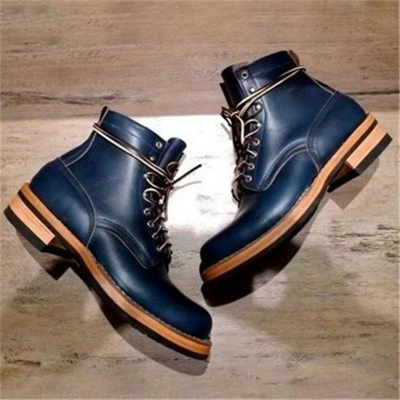 2024 Autumn and Winter New Men_s PU Leather Boots