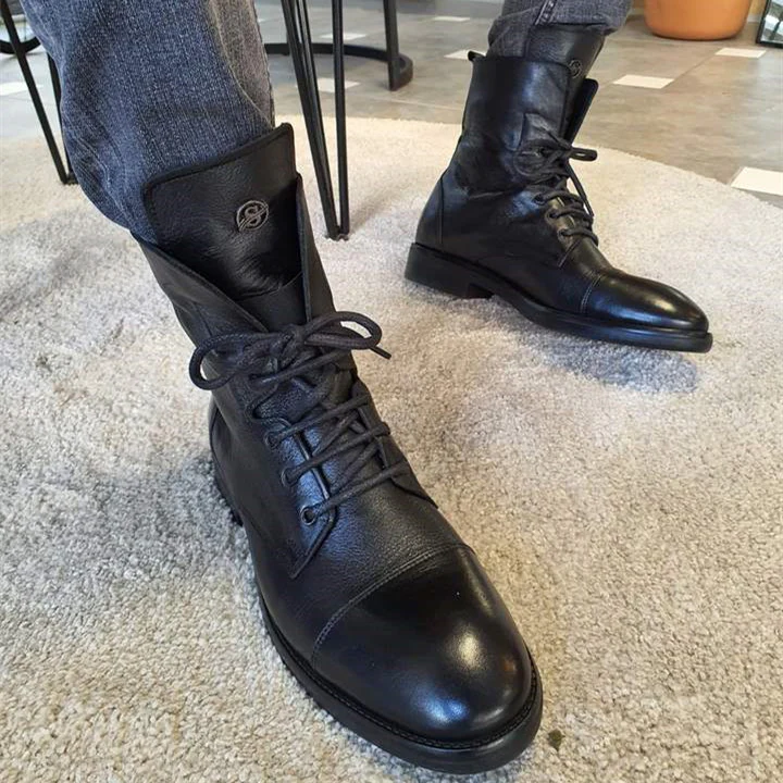 DARK GENTLEMEN LEATHER BOOTS