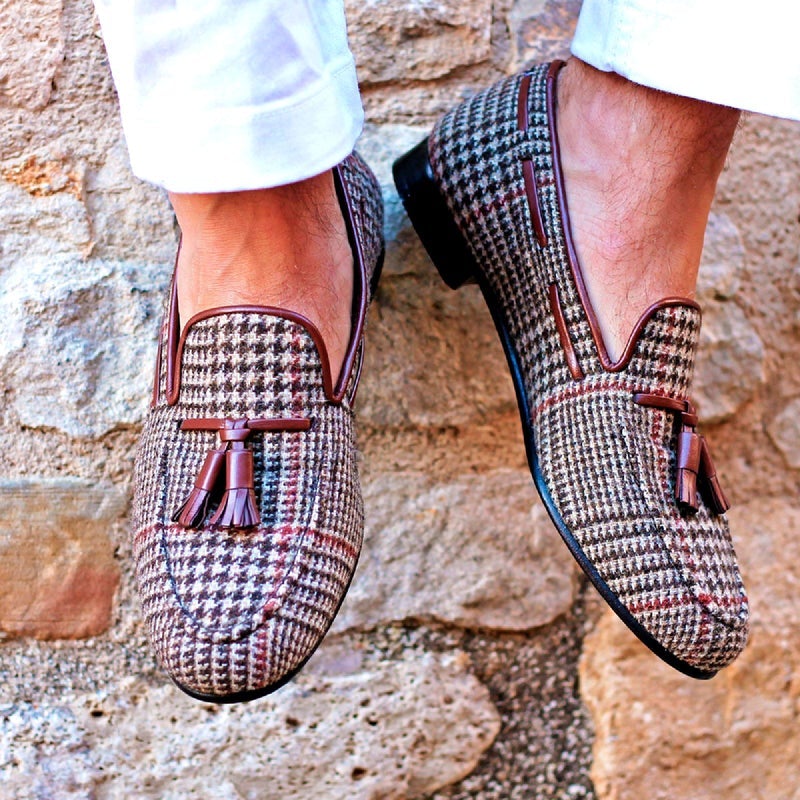Men's Fashion Woven Style Tassel Loafers