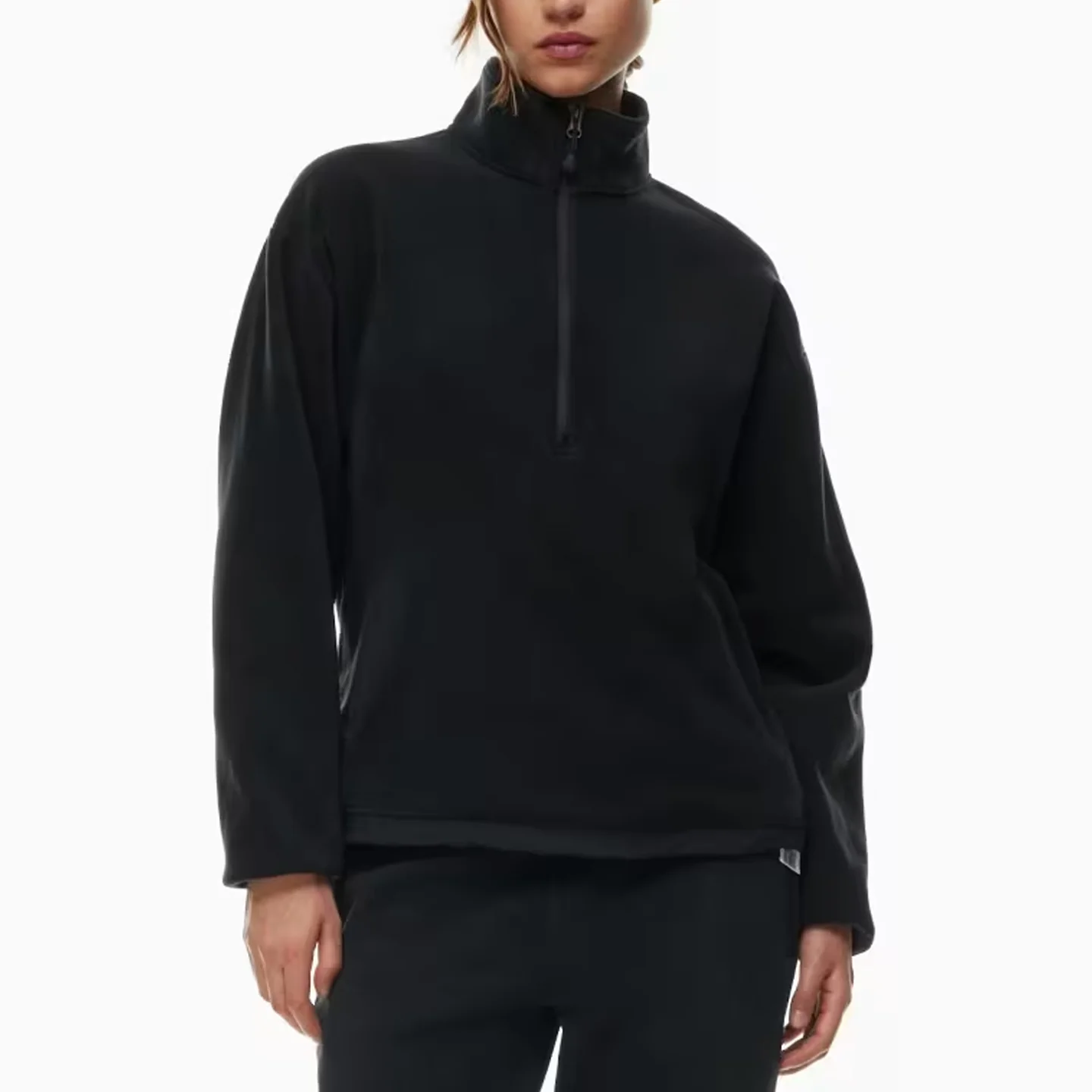 Mockneck Zip Pullover Sweater 1924112206