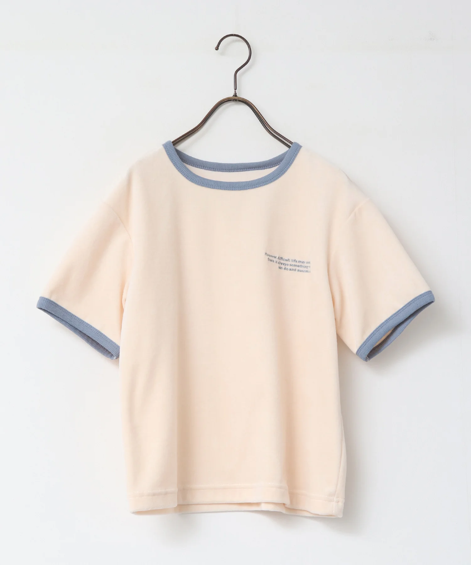 ベロア リンガーTシャツ