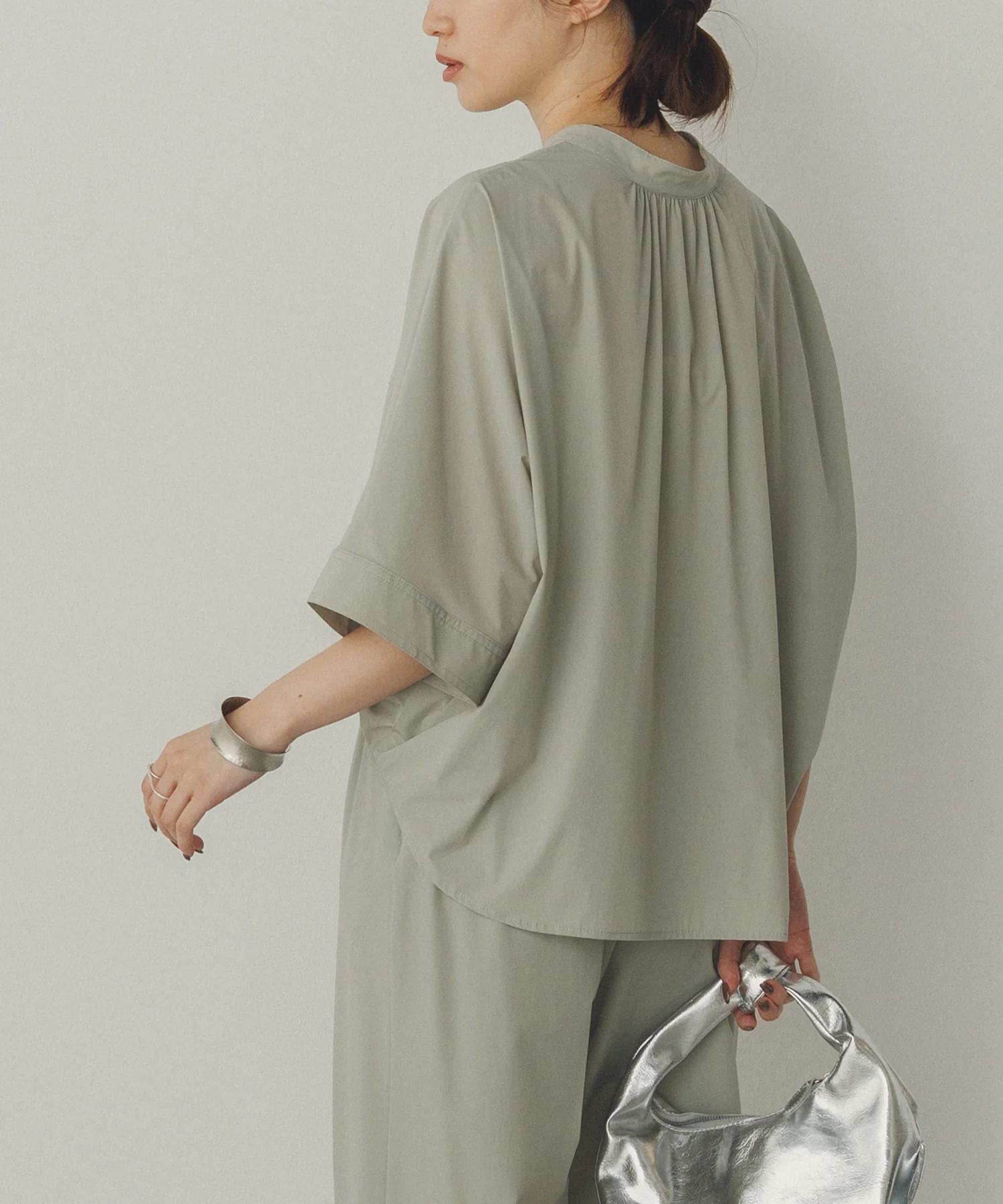 【接触冷感】ドルマンシャツ