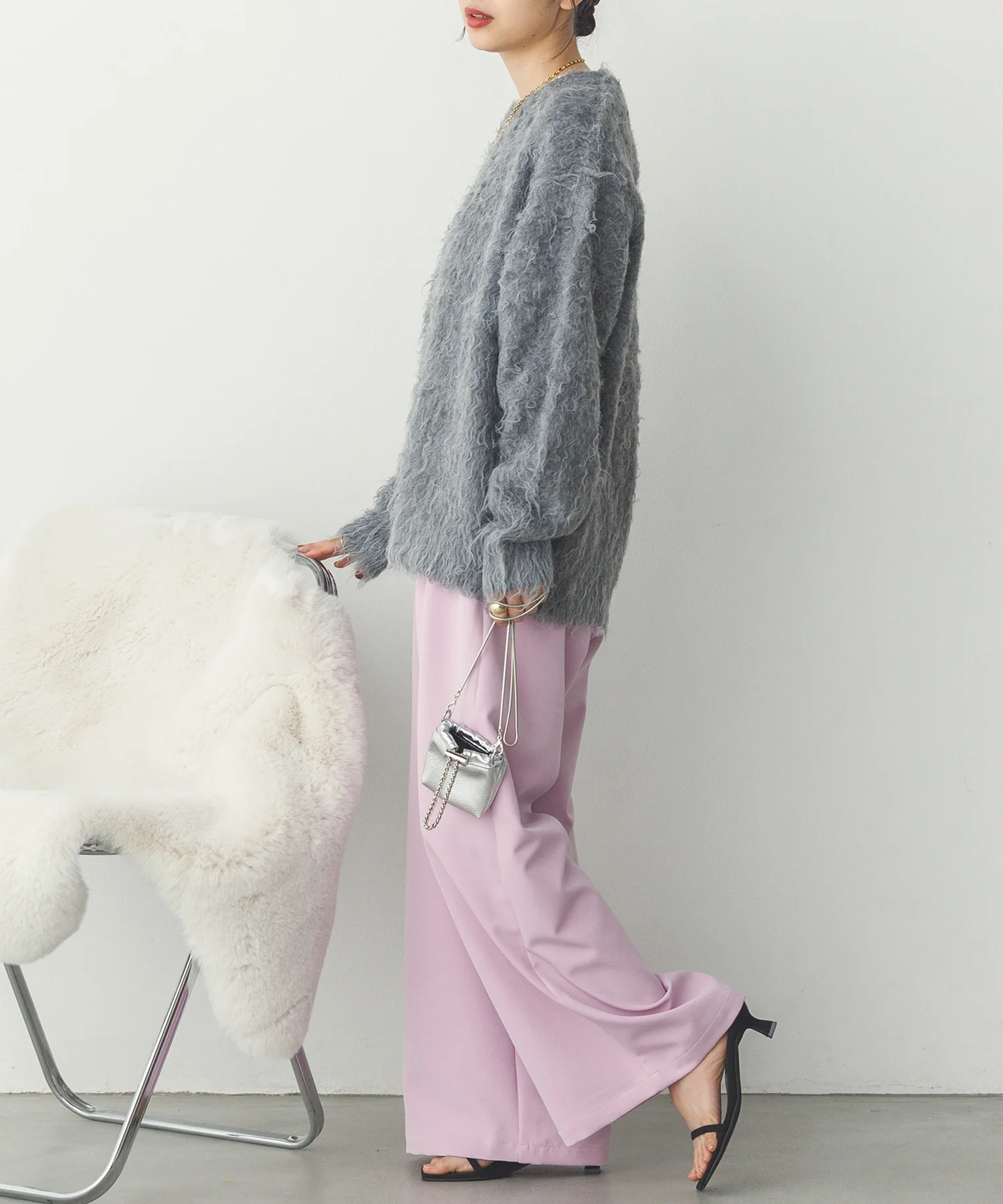 ストレッチワイドパンツ