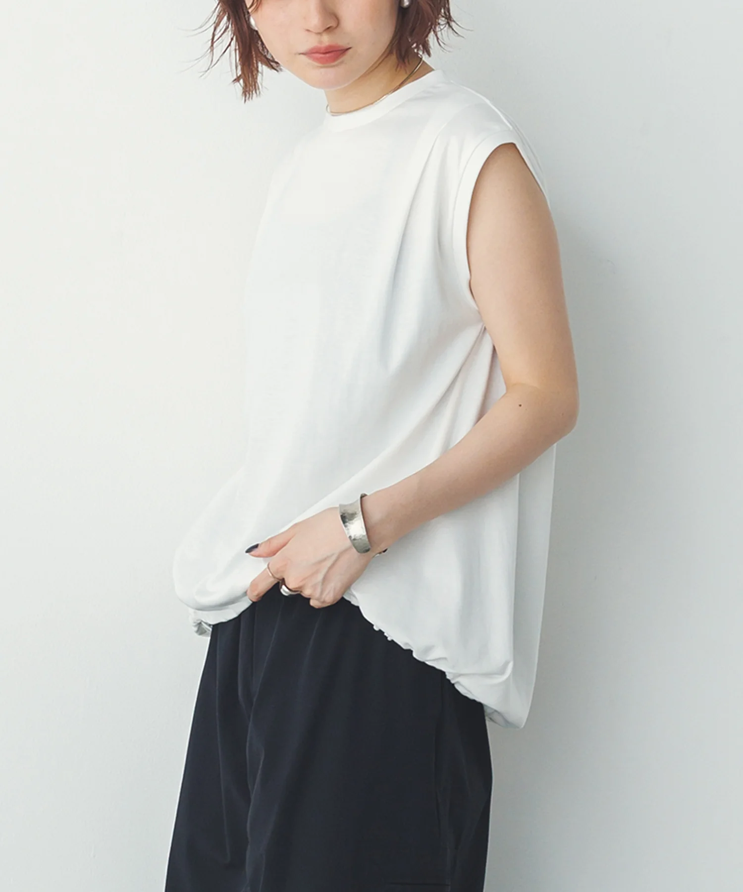 裾バルーン フレンチTシャツ