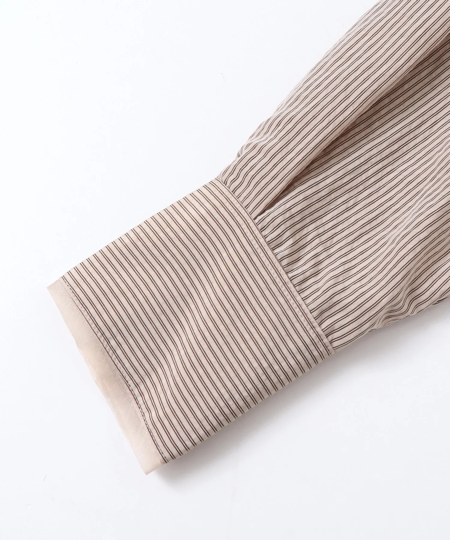 ツヤストライプ オーバーシャツ