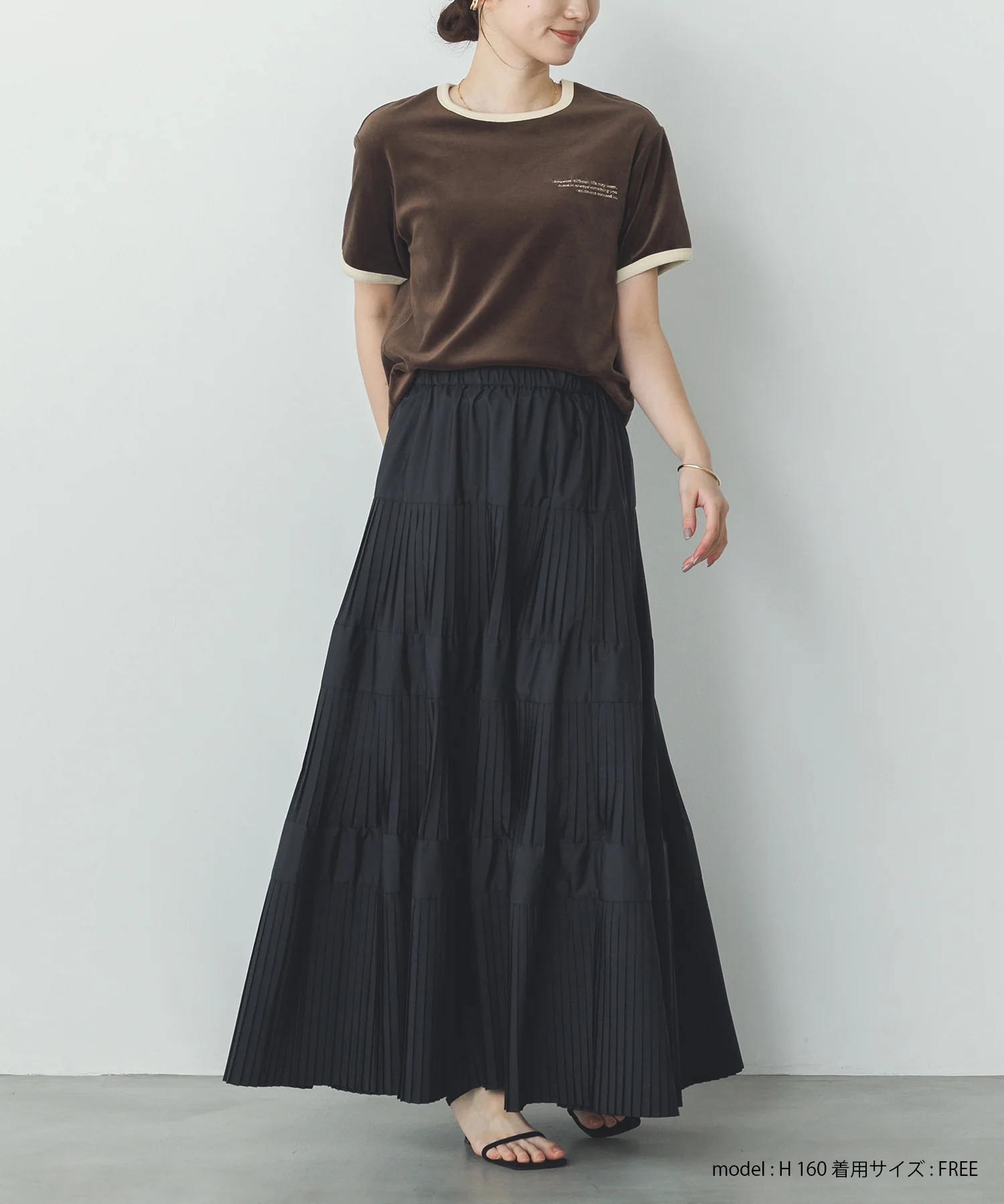 ベロア リンガーTシャツ