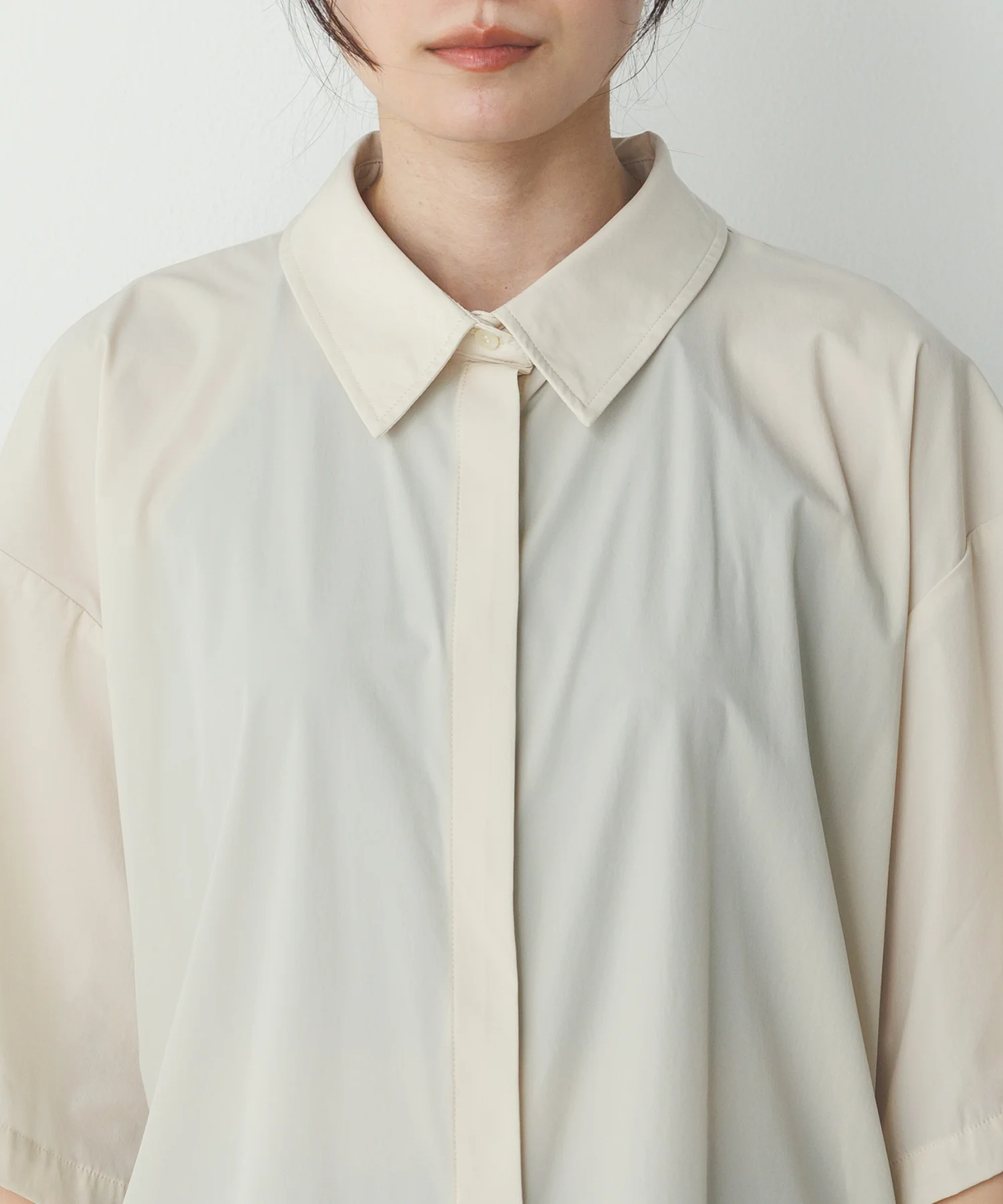 【新色追加】【接触冷感】 バックタックシャツ