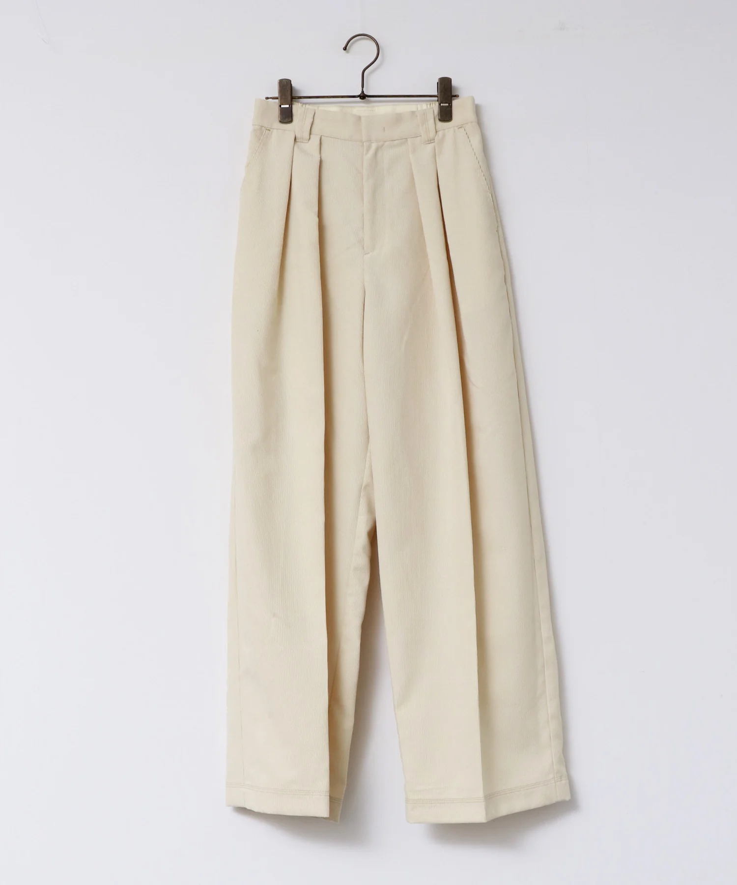 細コール 2タックパンツ