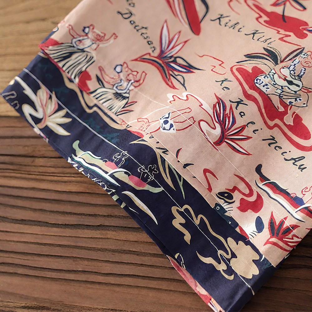 「ハワイの物語」コットンプリントシャツ