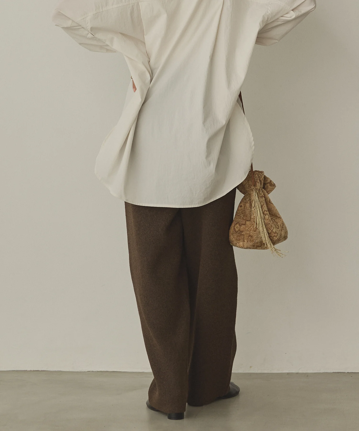 ニット ワイドパンツ