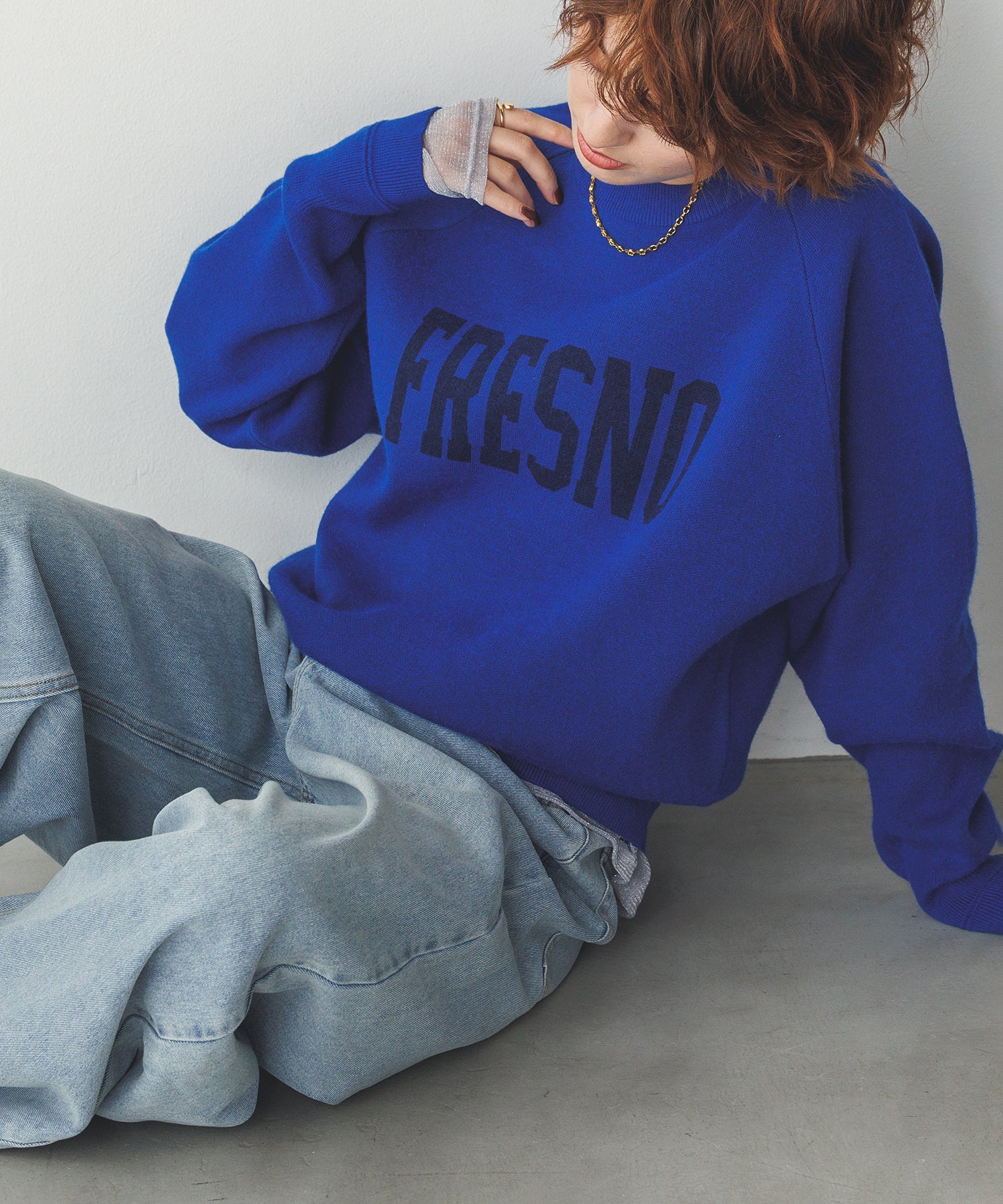 【WEB限定/別注】【新色追加】スウェットライクロゴニット