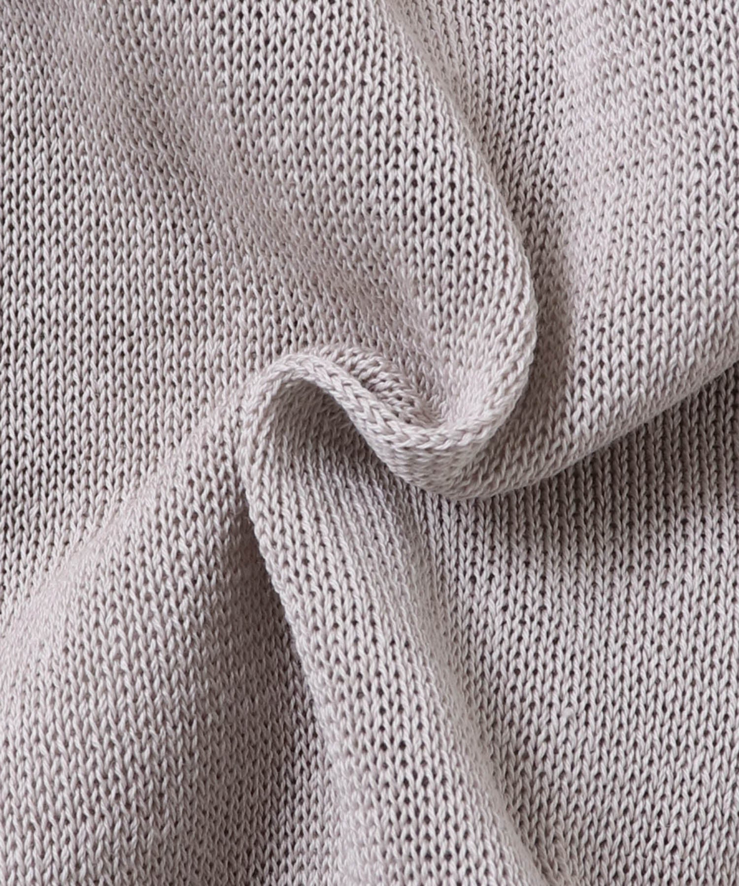 ペーパーライクシアー ロゴプリントニット