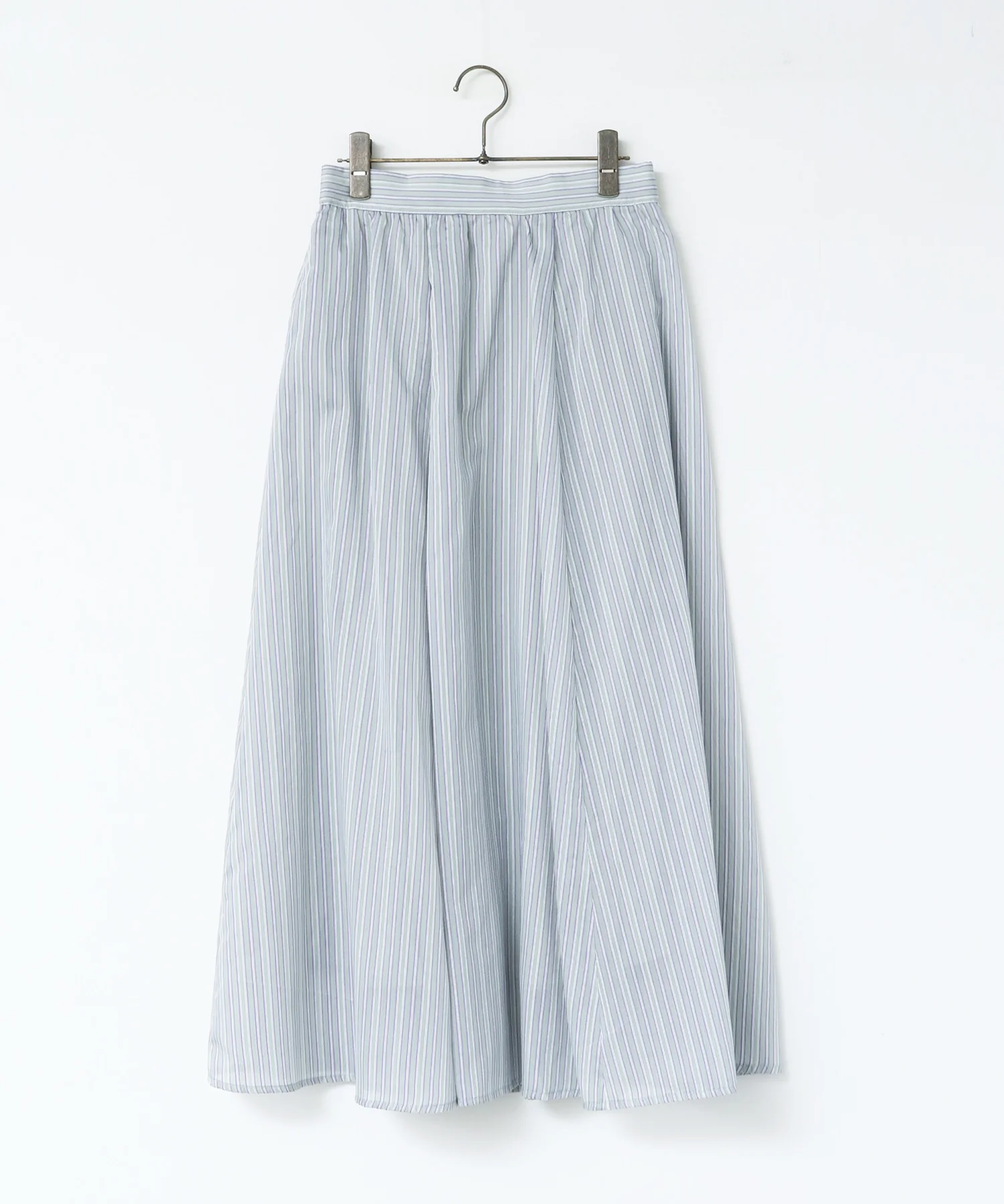 ドビーストライプ シアーフレアスカート