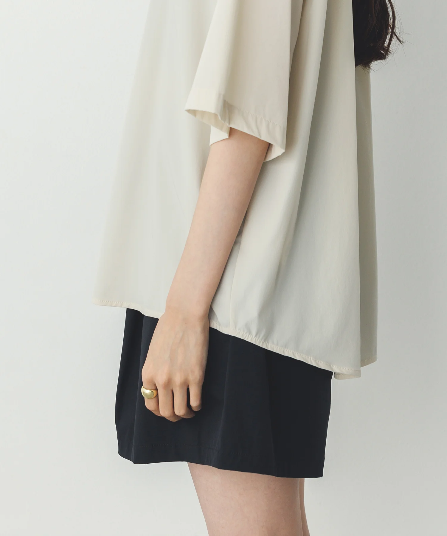 【新色追加】【接触冷感】 バックタックシャツ