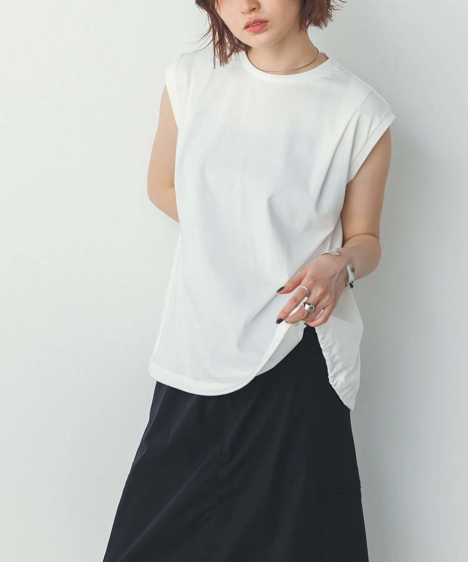 裾バルーン フレンチTシャツ