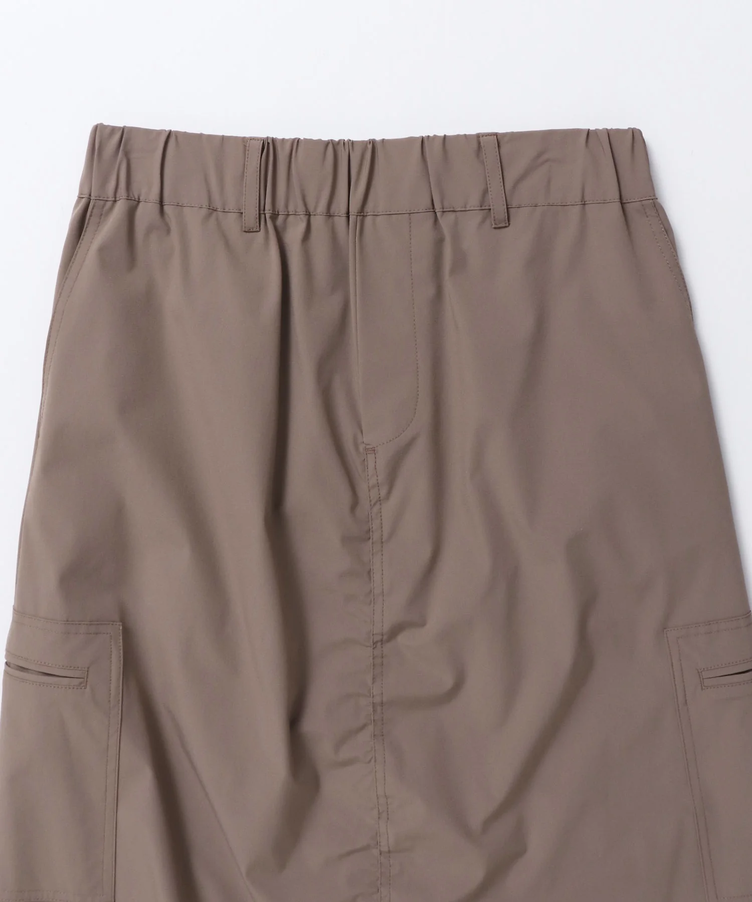 【接触冷感】シャーリング カーゴスカート