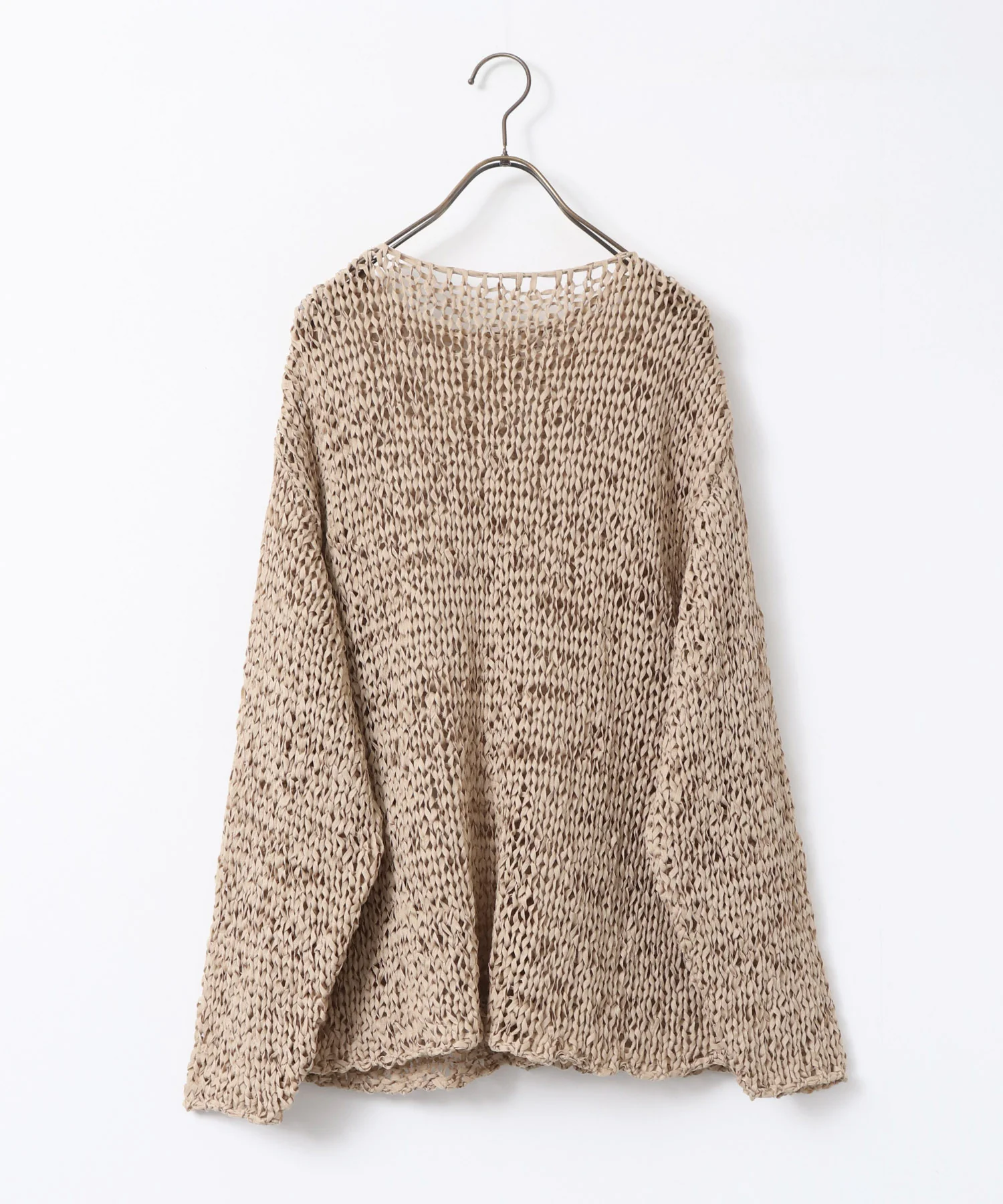 ペーパーヤーン 透かし編みニット