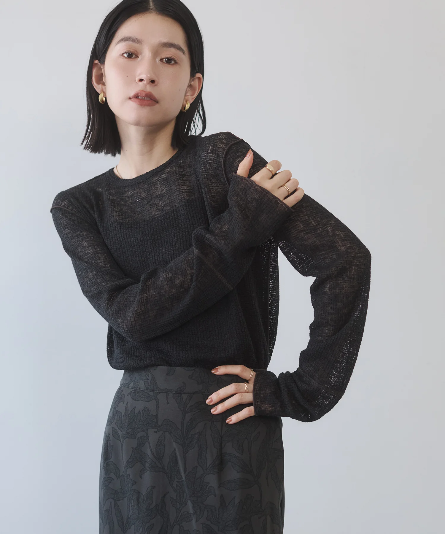 【新色追加】配色メロウ シアートップス