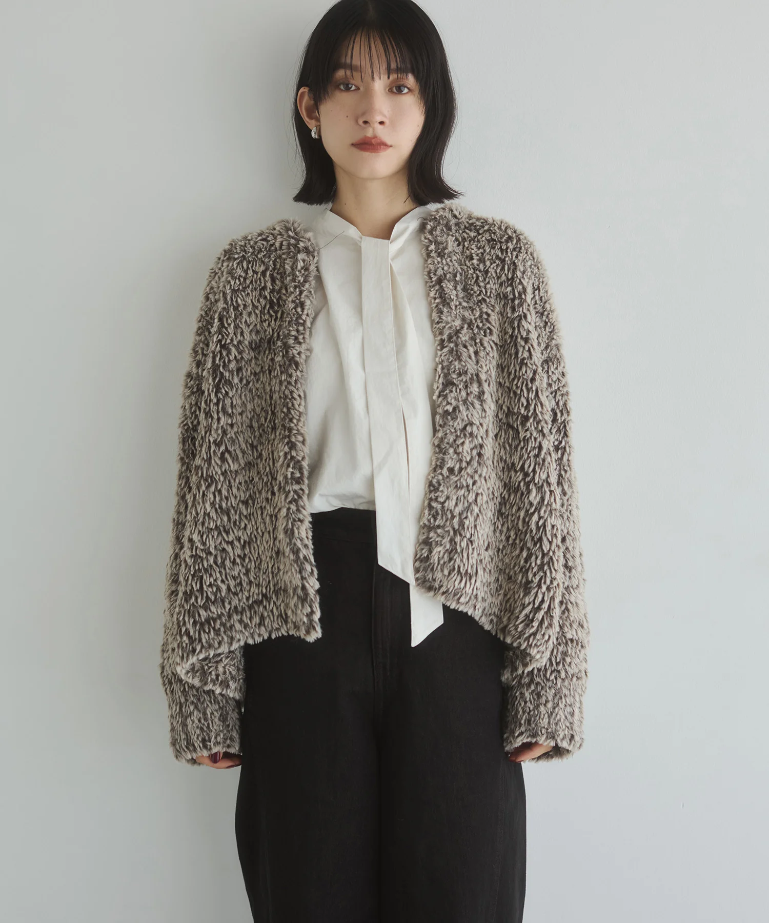 2WAY ボウタイブラウス