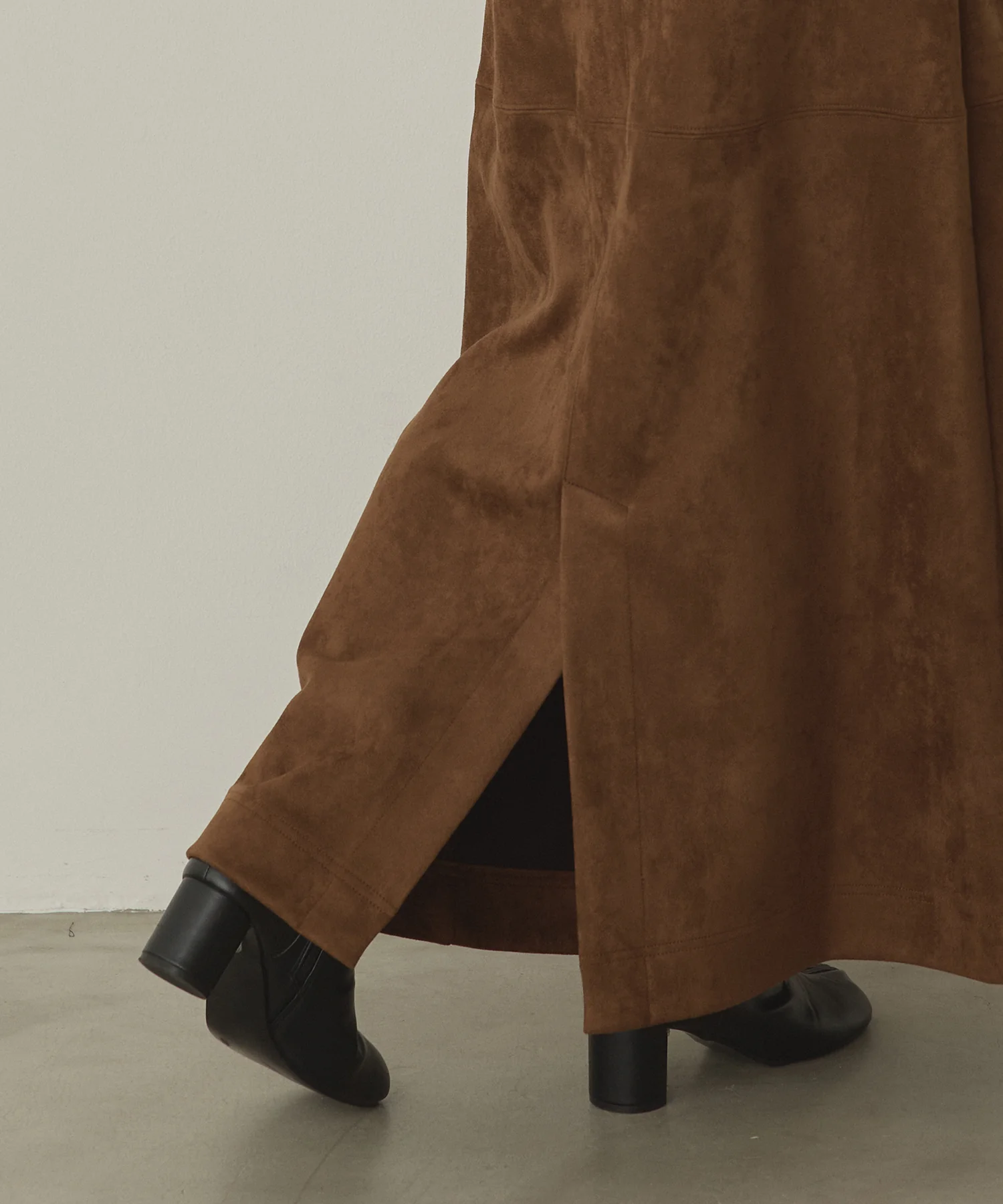 フェイクスウェード ロングスカート