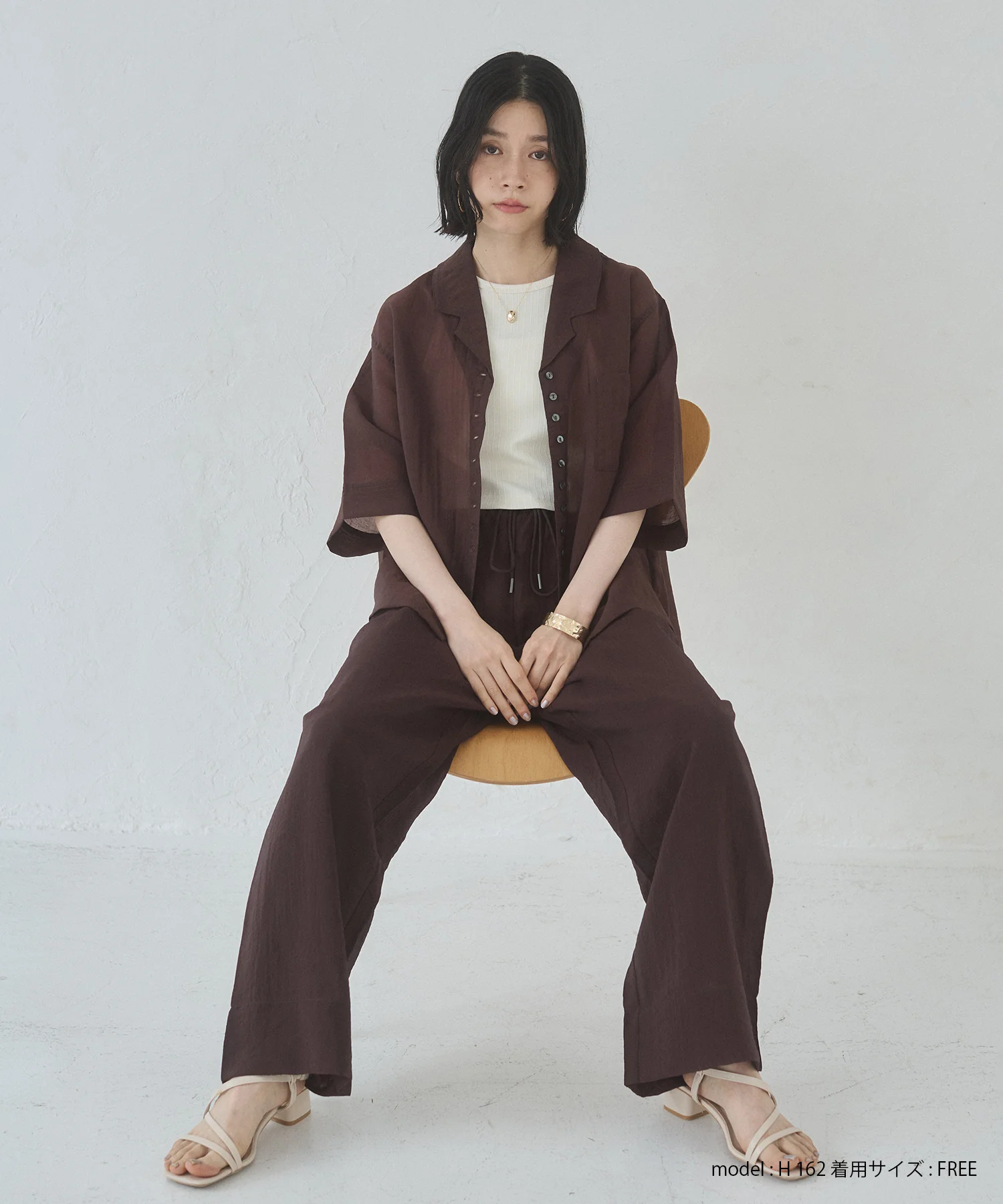 半袖 ツヤシアーシャツ