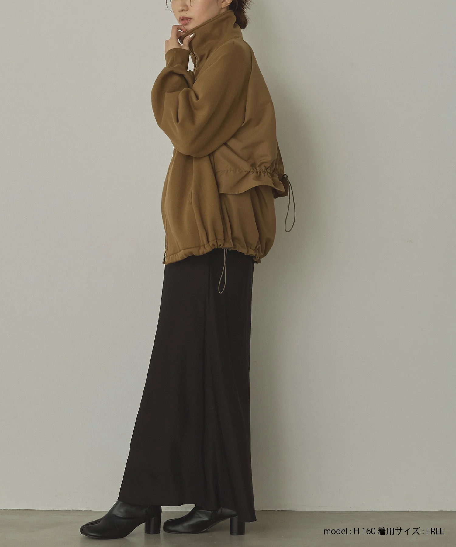 裏起毛 Wジップブルゾン