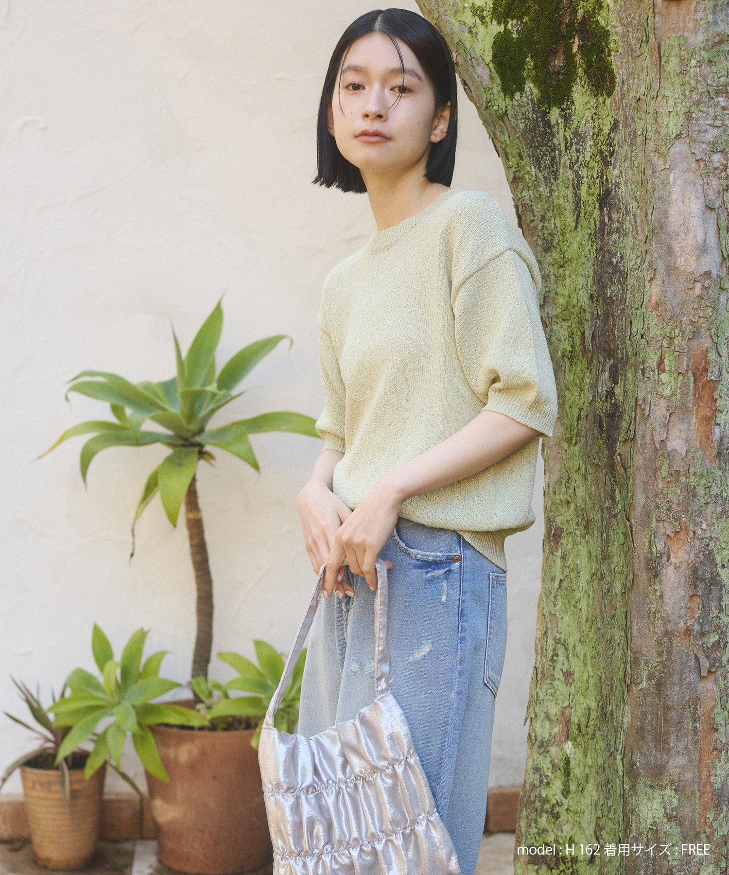 【別注】ハーフスリーブ サマーニット