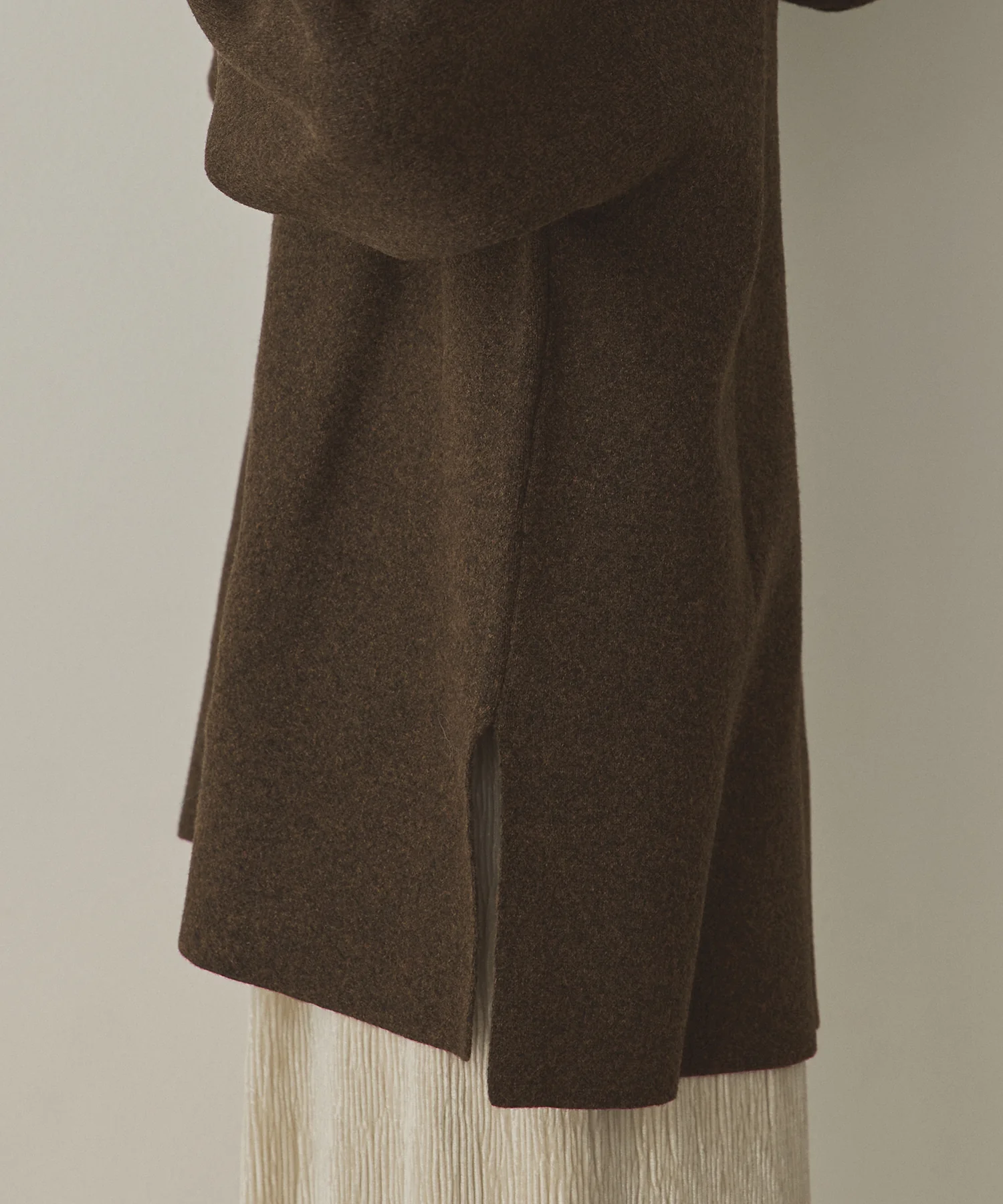 ニット フードパーカー