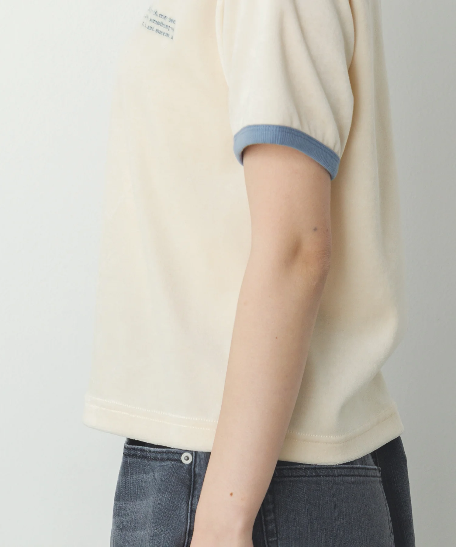 ベロア リンガーTシャツ