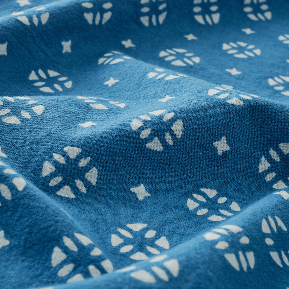 藍染めアメカジ オープンカラー半袖シャツ