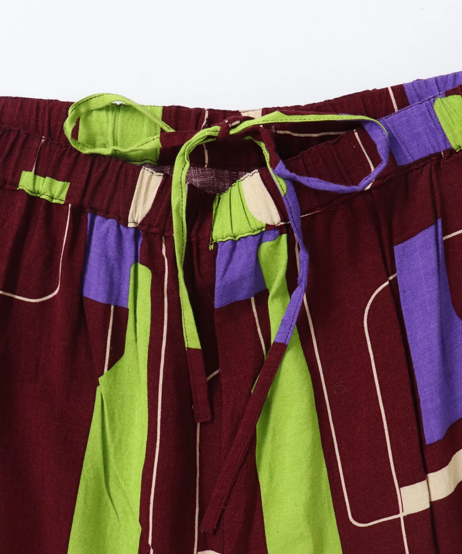 レーヨン スラブプリント イージーパンツ