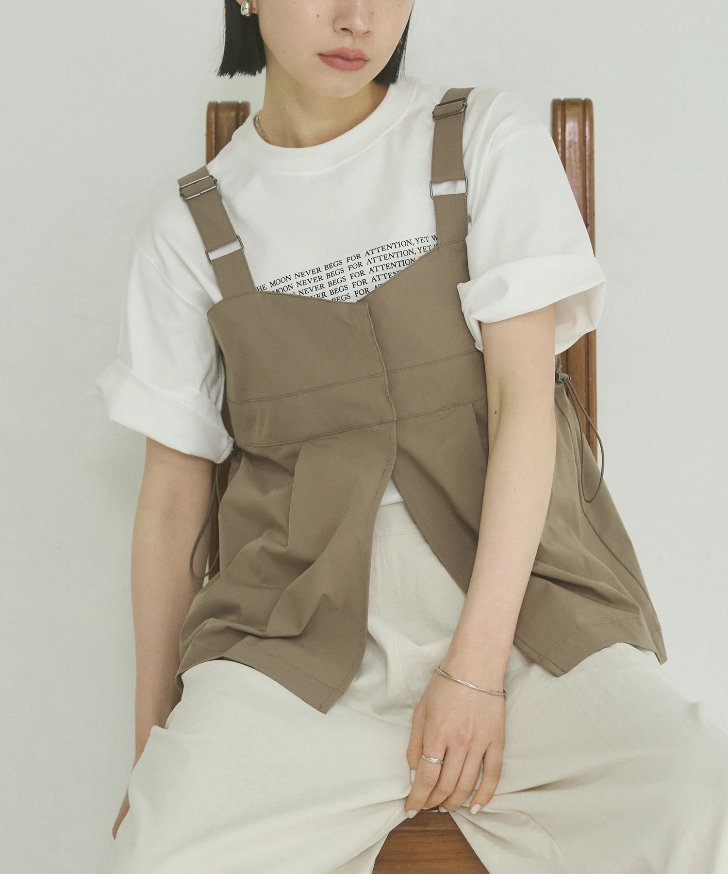 【接触冷感】2WAY バックドロストビスチェ