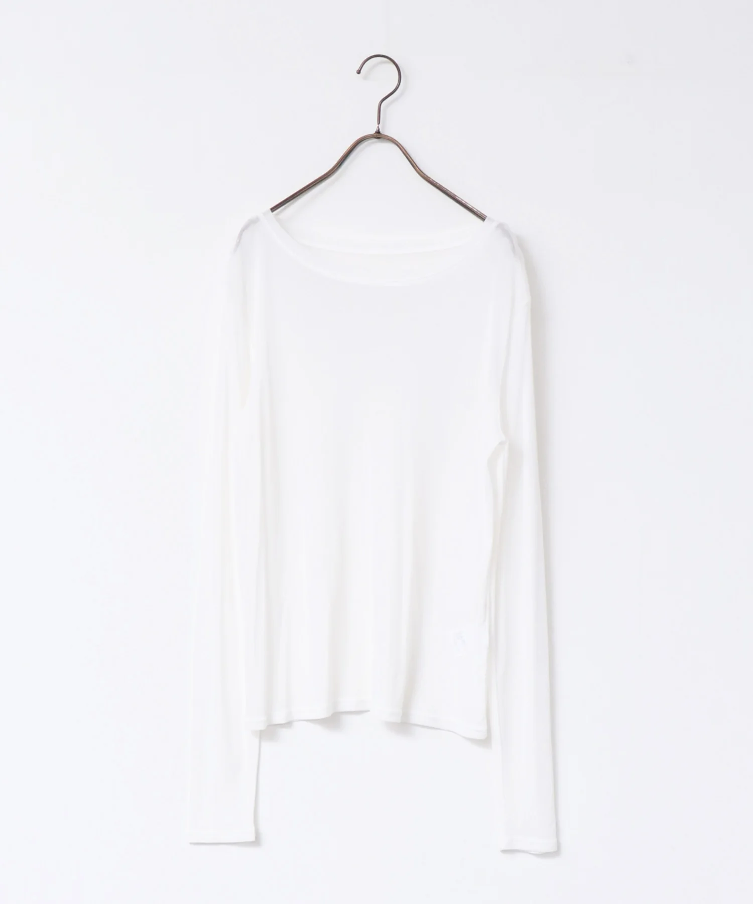 クルーネック シアートップス