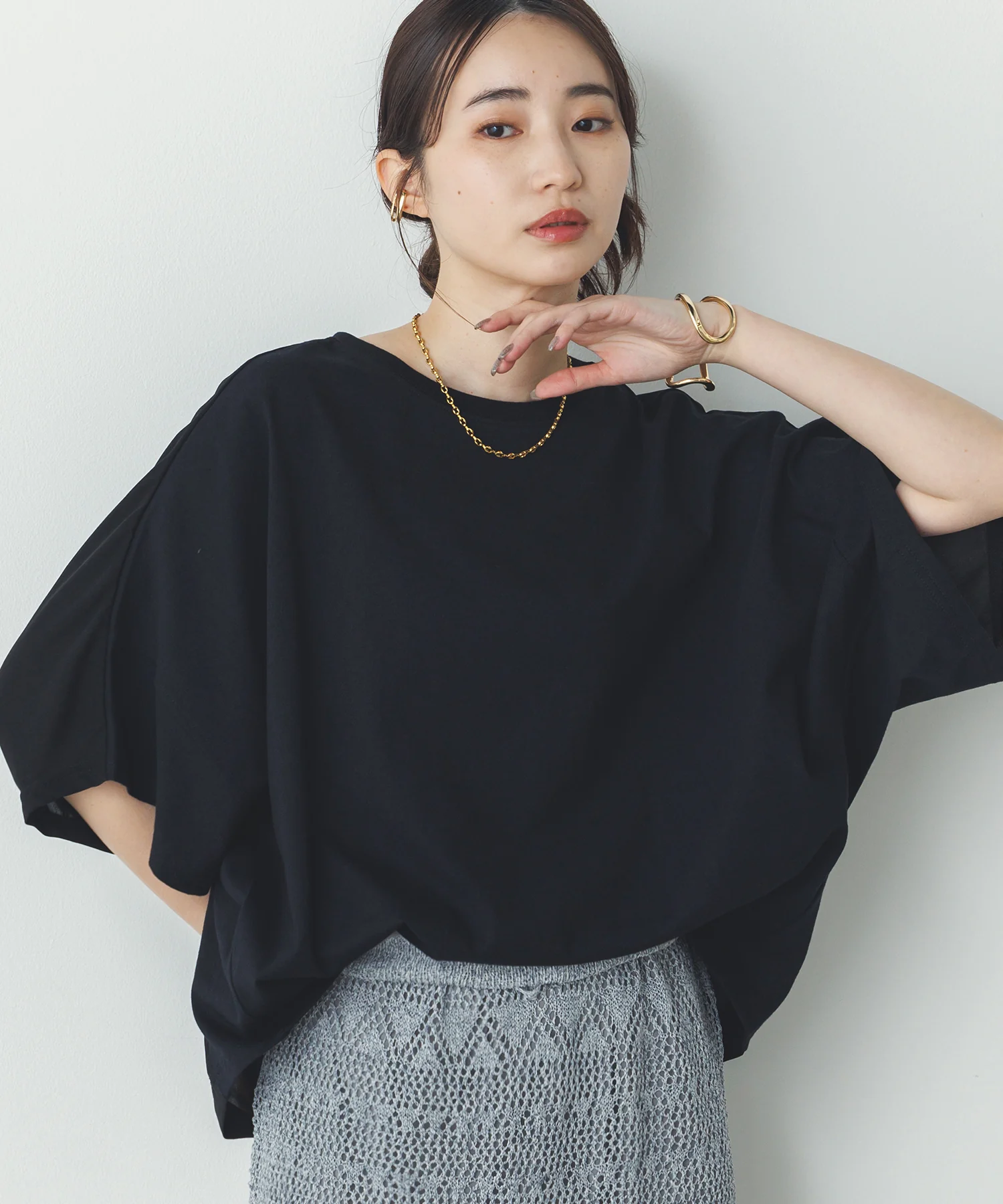 前後2WAY ドルマンTシャツ