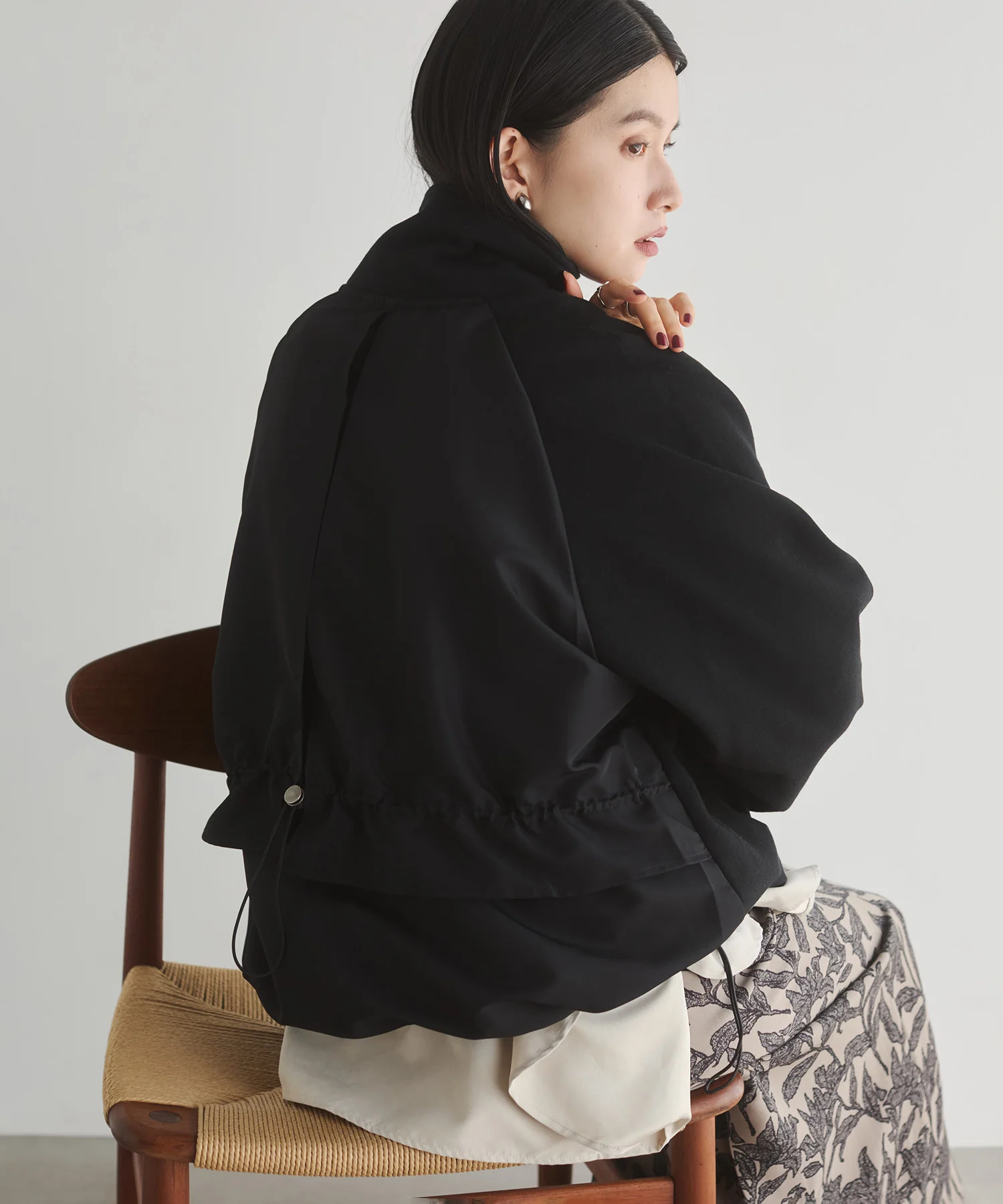 裏起毛 Wジップブルゾン