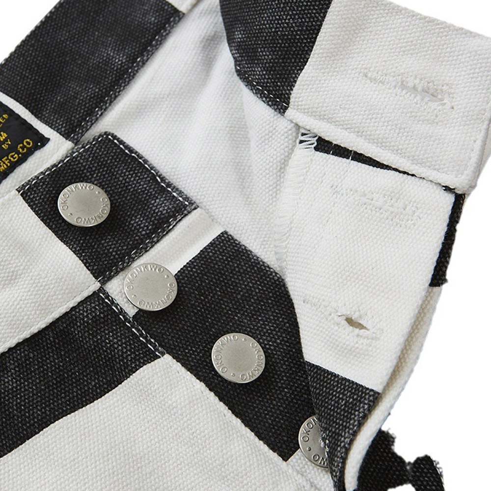 メンズストライプワークショートパンツ