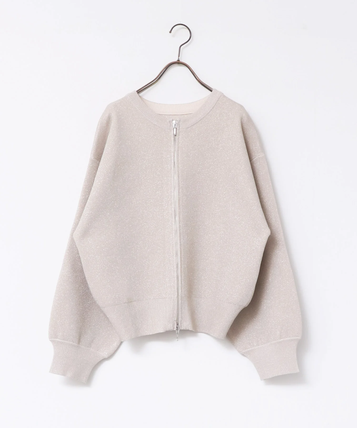 【WEB限定/別注】ジップショートカーディガン