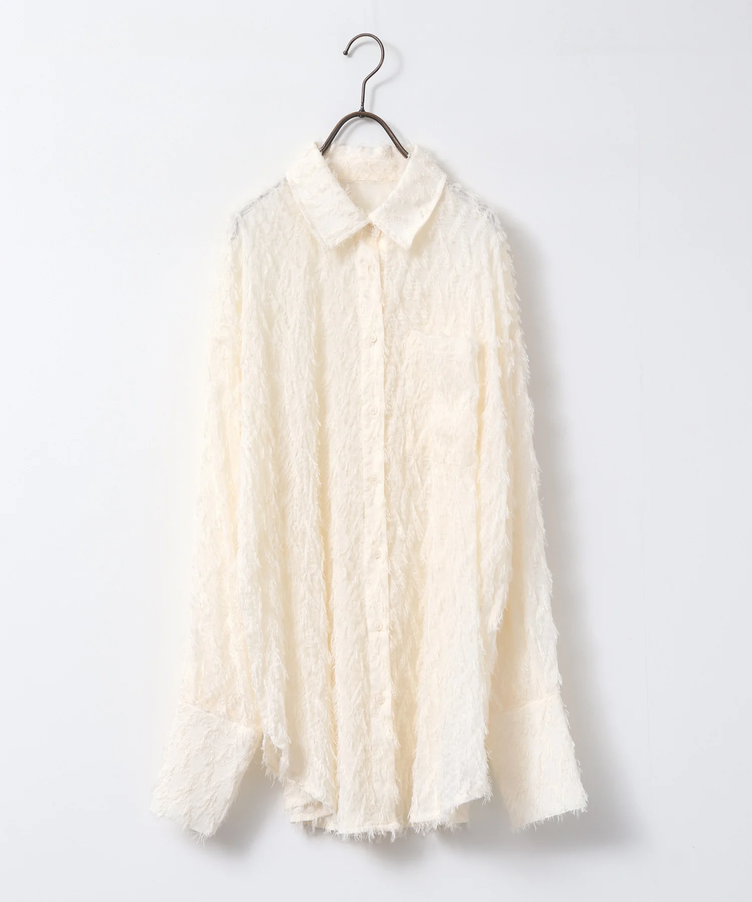 フェザーライク オーバーシアーシャツ