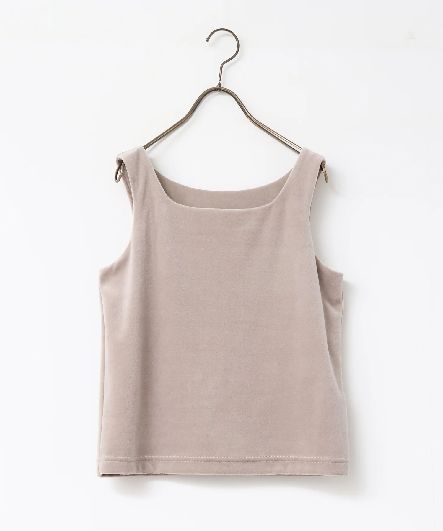 前後2WAY ベロア スクエアタンク