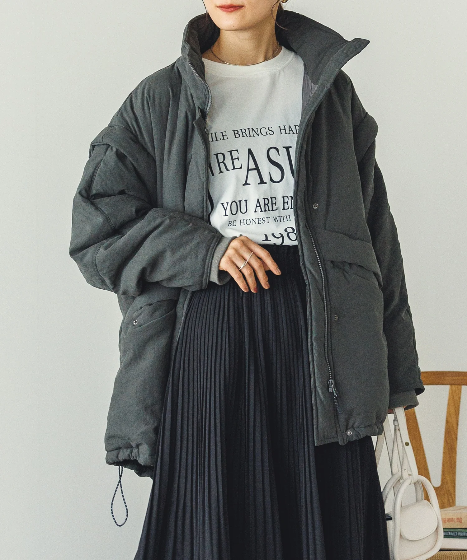 袖取り外しモッズコート