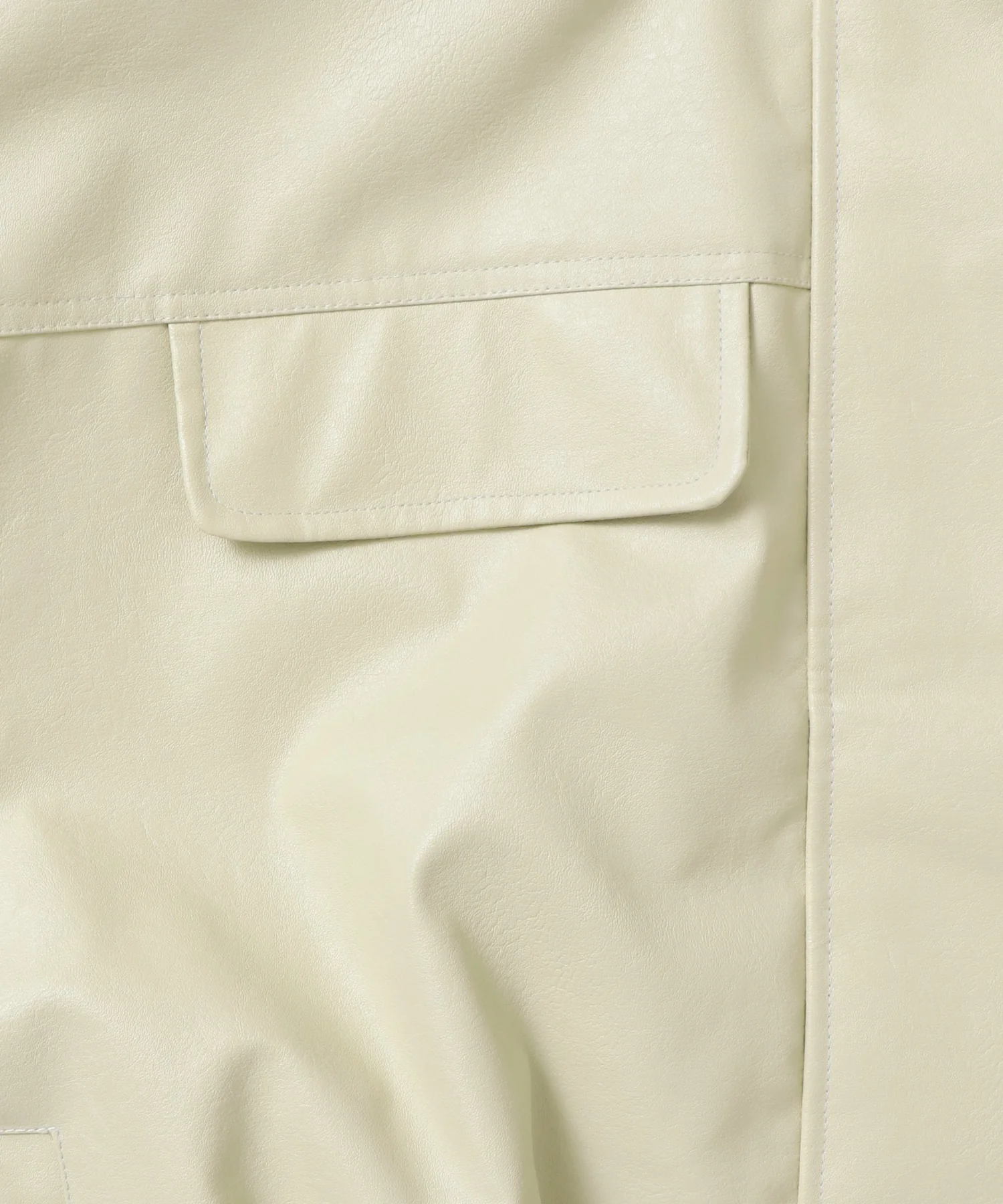 フェイクレザー オーバーブルゾン