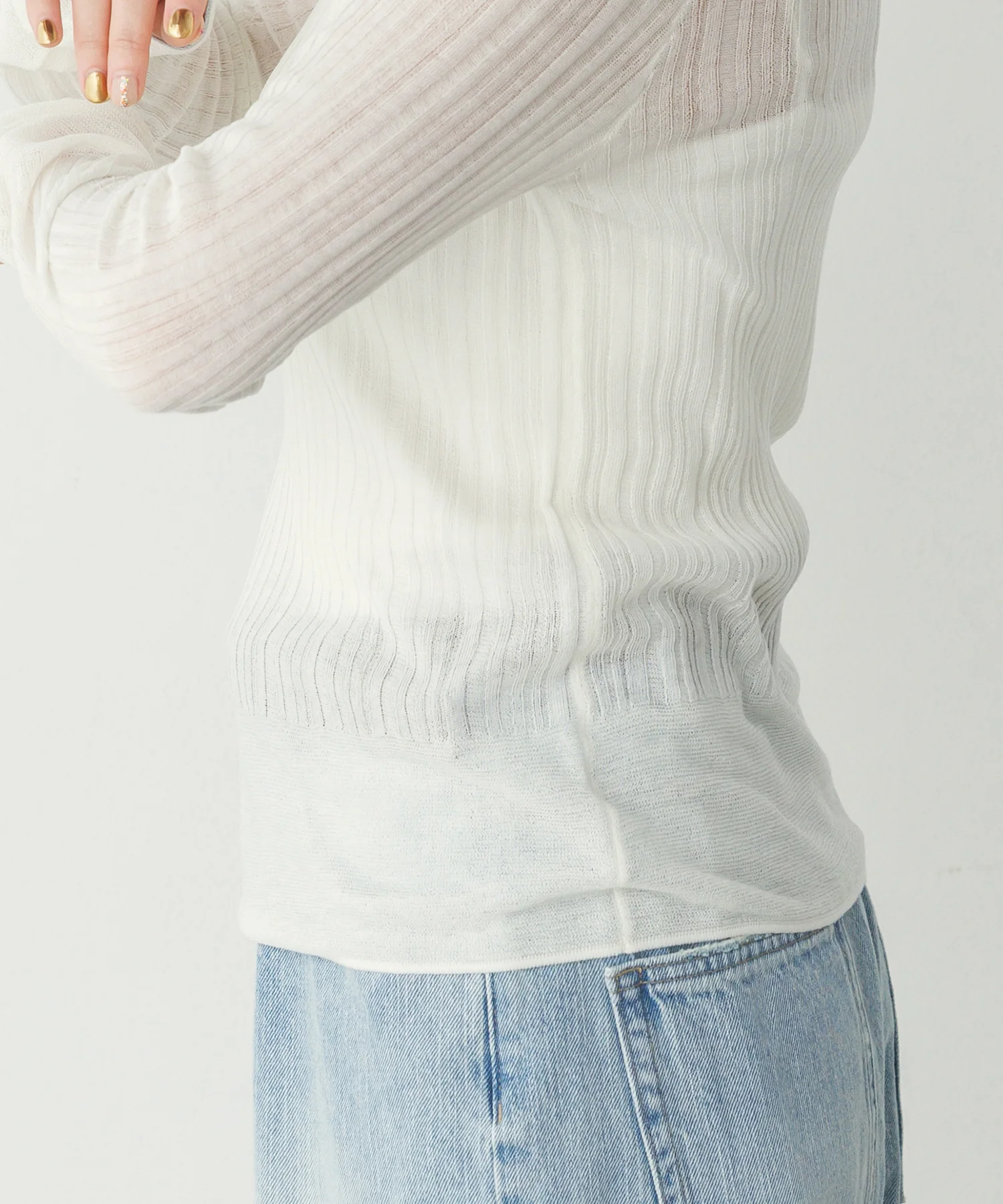 【WEB限定/別注】ランダム リブシアーニット