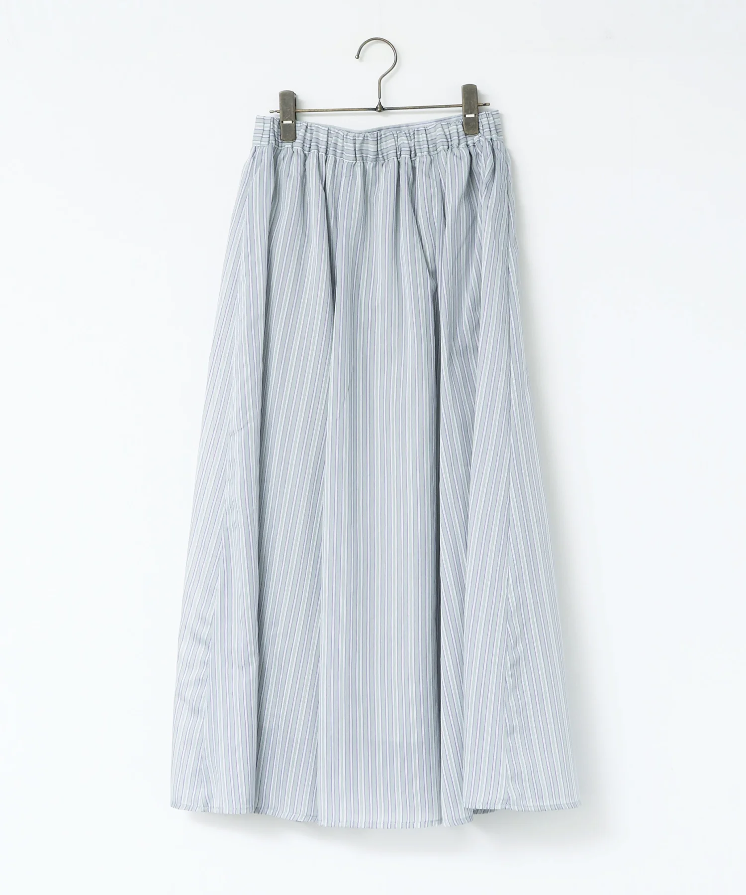 ドビーストライプ シアーフレアスカート