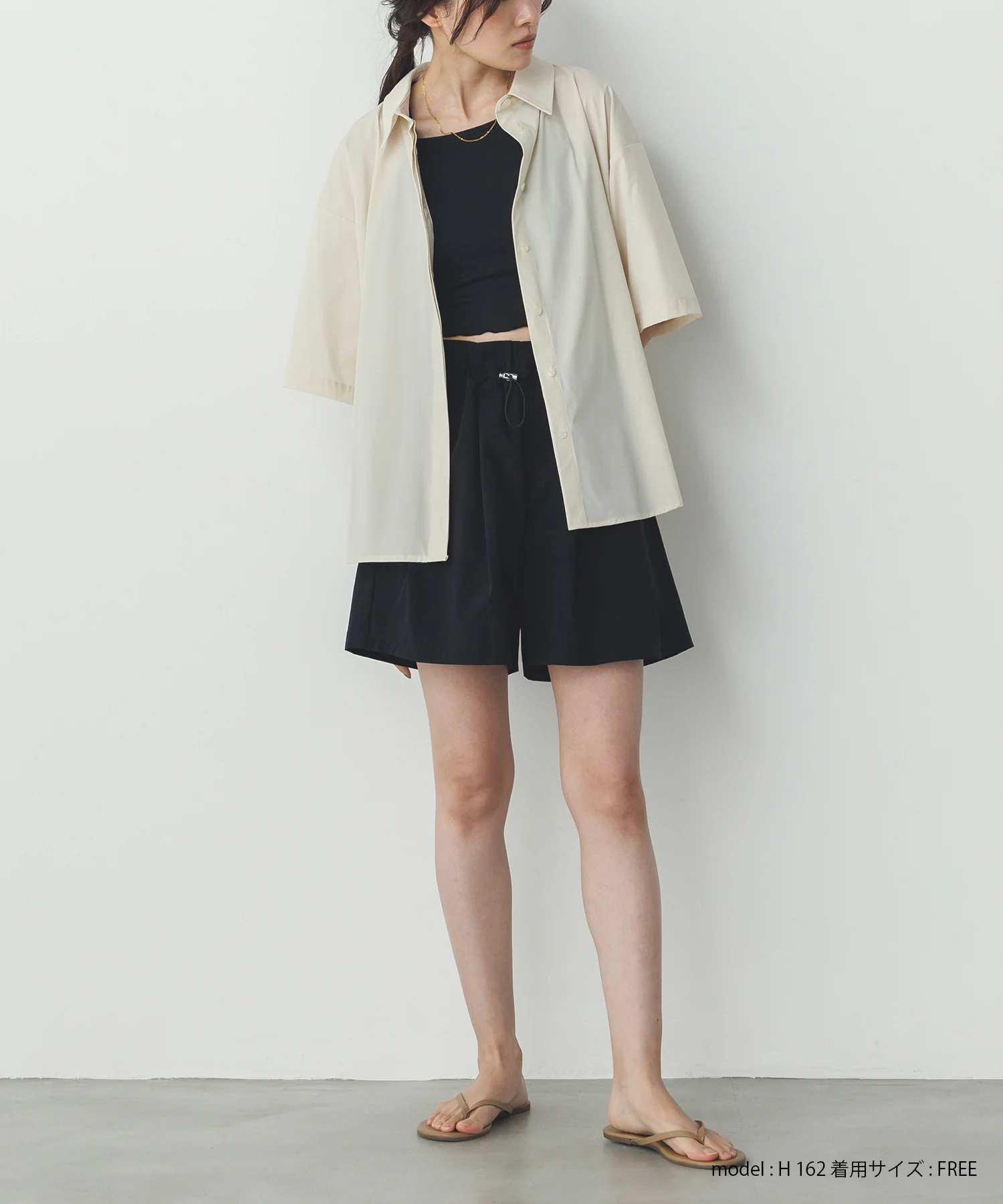 【新色追加】【接触冷感】 バックタックシャツ