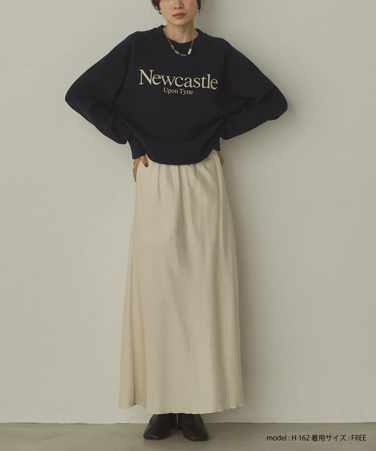 【WEB限定/別注】【新色追加】スウェットライクロゴニット