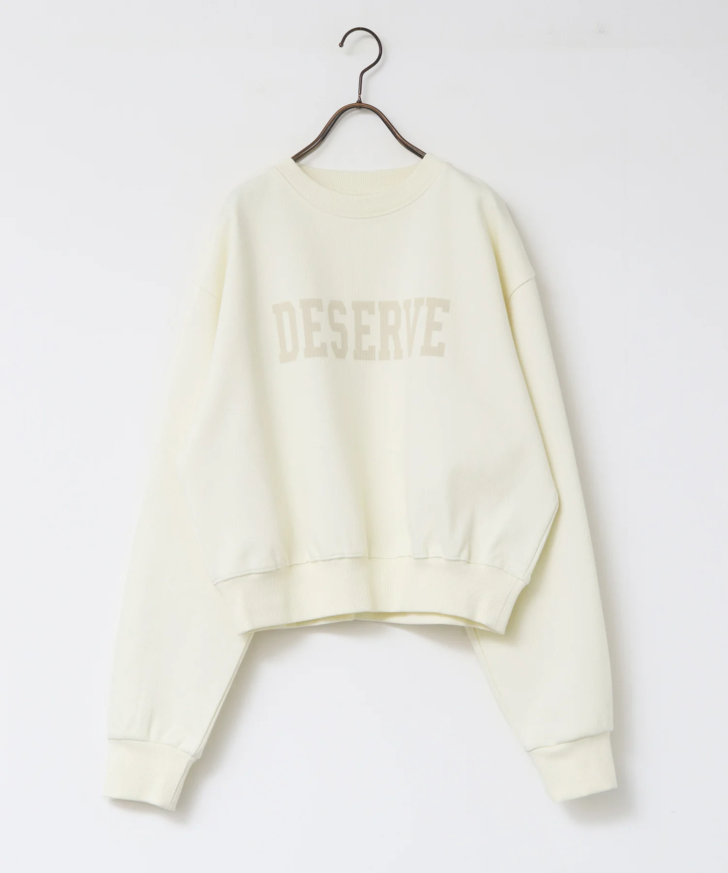 スリーブタック ロゴプリントスウェット