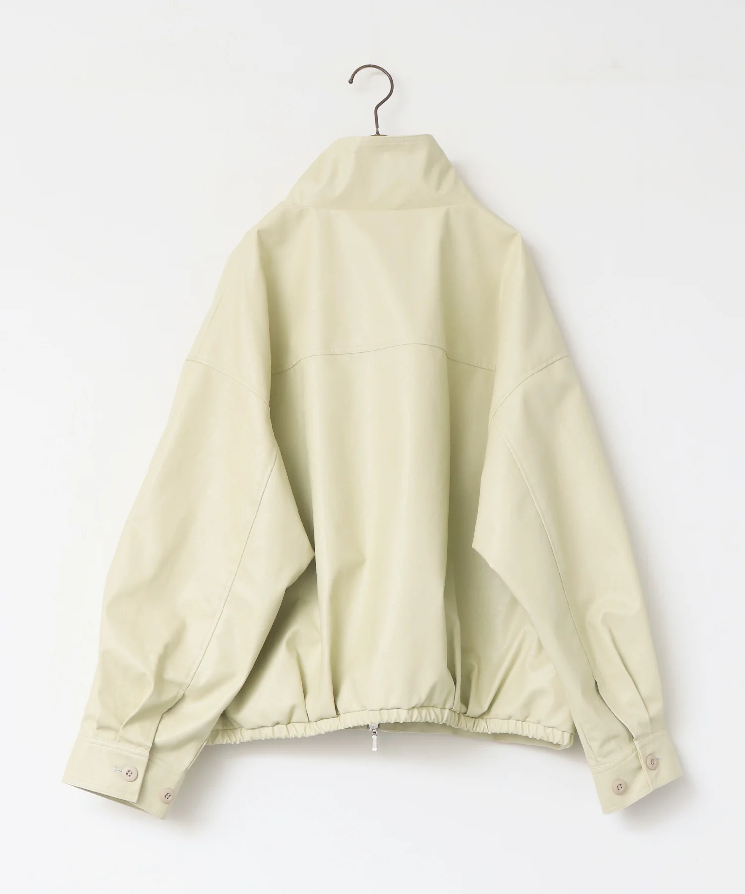 フェイクレザー オーバーブルゾン