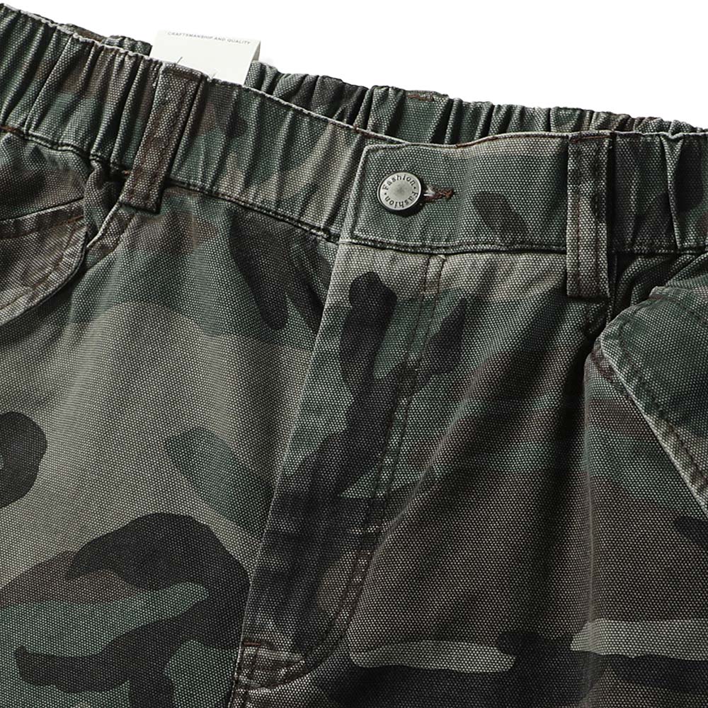 アメカジミリタリー風M81 BDU迷彩ショートワークパンツ