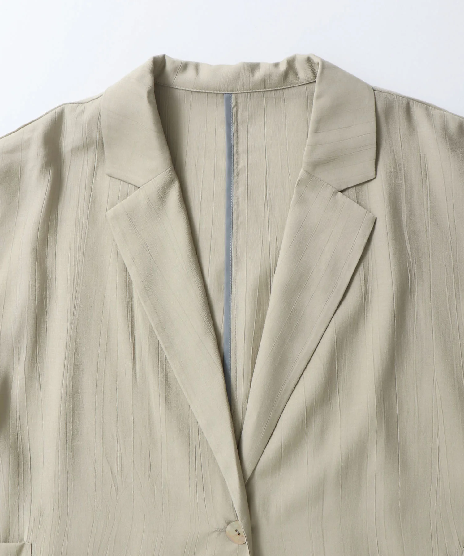 ワッシャーサテン シャツジャケット